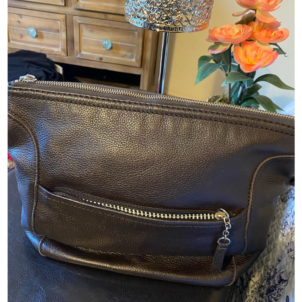 Danier Brown Leather Shoulder Bag